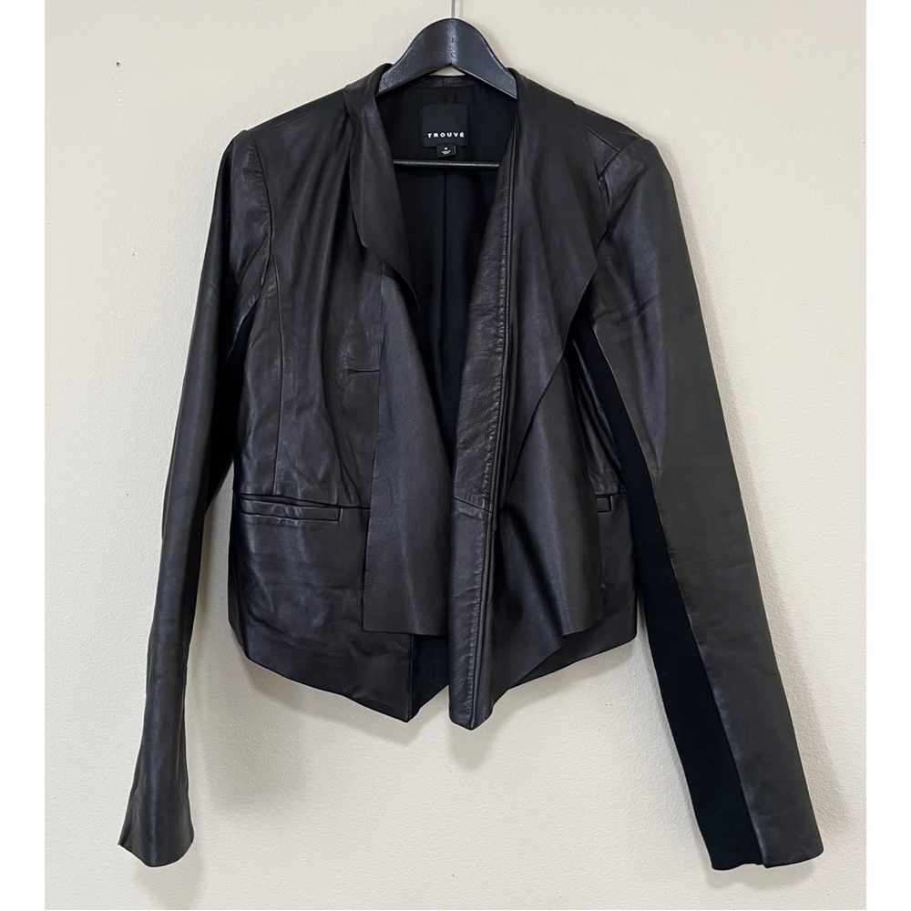 Trouve Black Leather Jacket